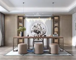 百色新中式风格茶室如何规划设计
